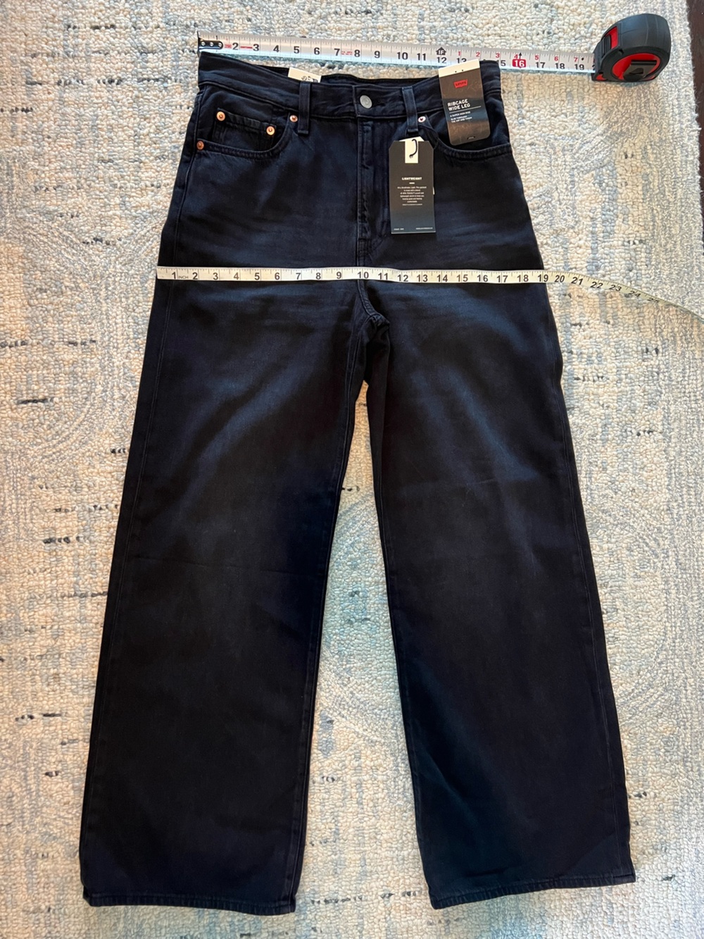 Levis Ribcage Wide Leg Lightweight Jeans - Picture 9 of 13